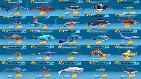 all the sharks in hungry shark evolution|hungry shark evolution 2021.